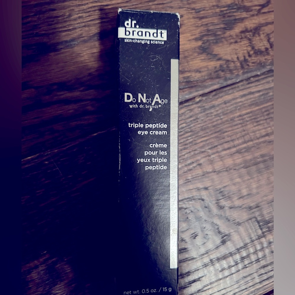 New in box dr brandt DNA triple peptide eye cream men or women luxury skin care